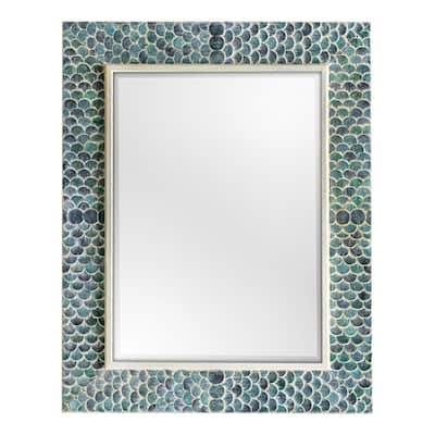 48” Blue Makaria Coastal Mirror