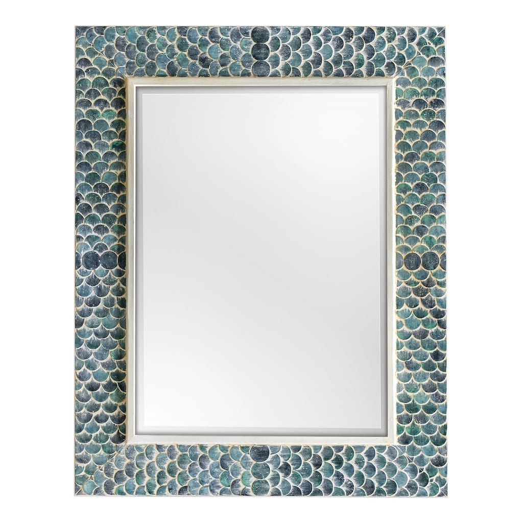 48” Blue Makaria Coastal Mirror