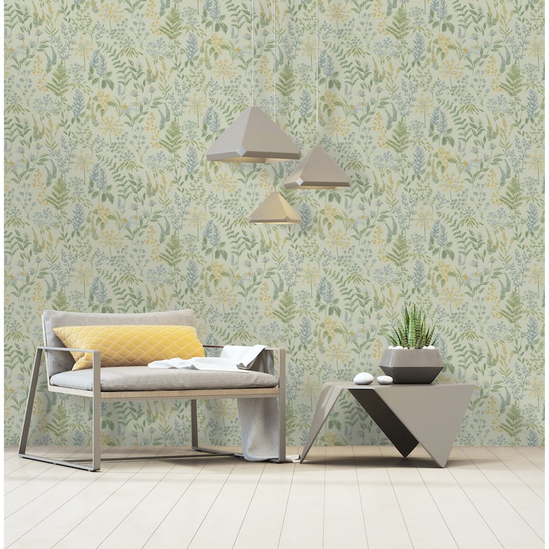 Floral Sprig Non-pasted Wallpaper – 396in x 20.8in
