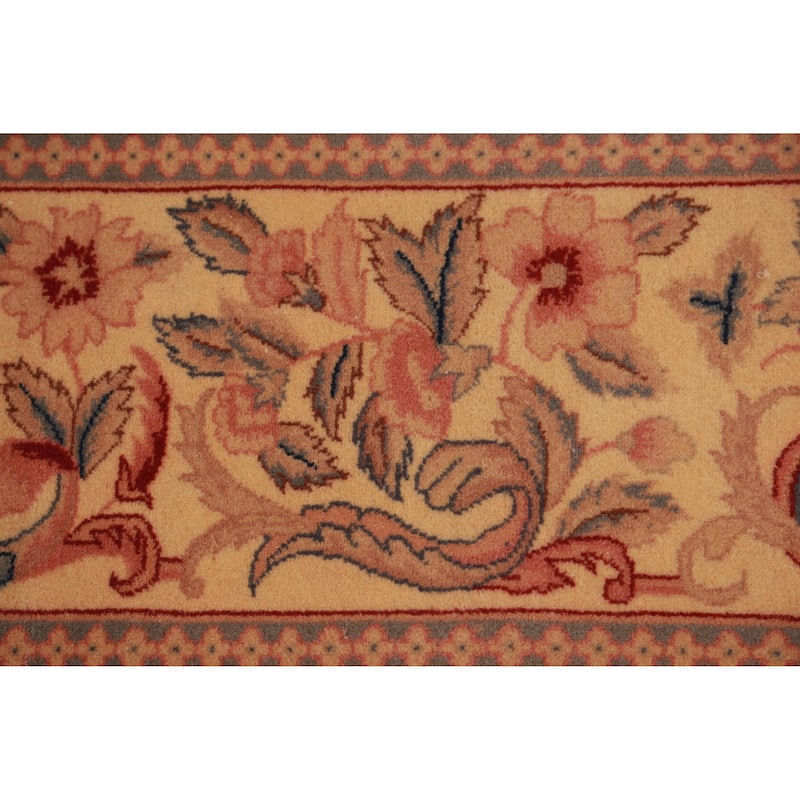 Hand Knotted Oriental 100% Wool Carpet Traditional All-Over Black Aubusson Area Rug - 17' 11'' X 11' 11''