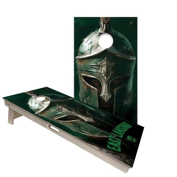 slide 2 of 6, Michigan State Spartans Regulation 2x4 Cornhole Board Set All-Weather - Include Carrying Case