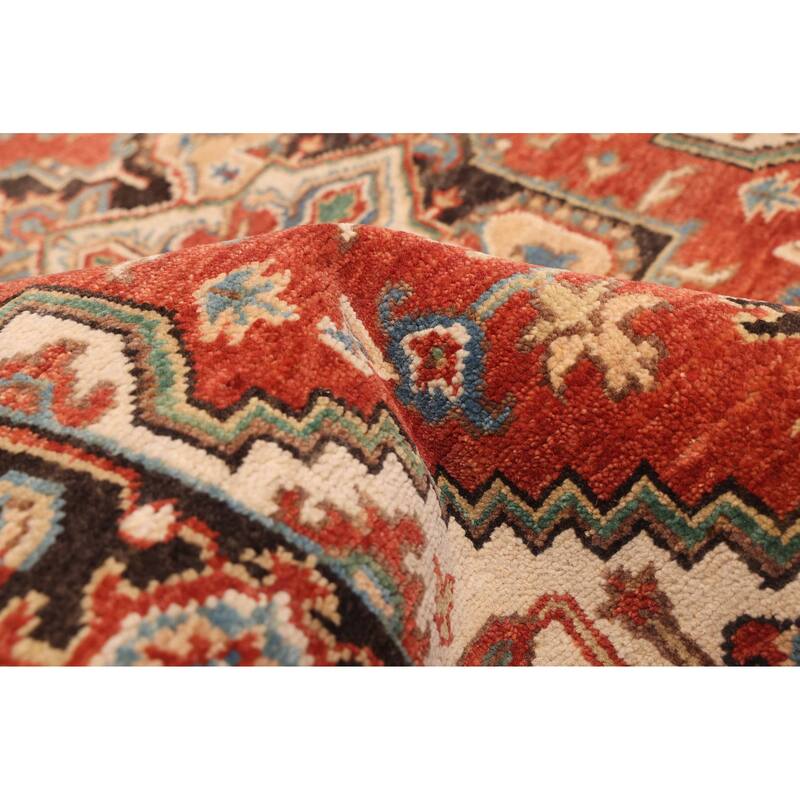 ECARPETGALLERY Hand-knotted Jules Sultane Red Wool Rug - 3'1 x 13'11