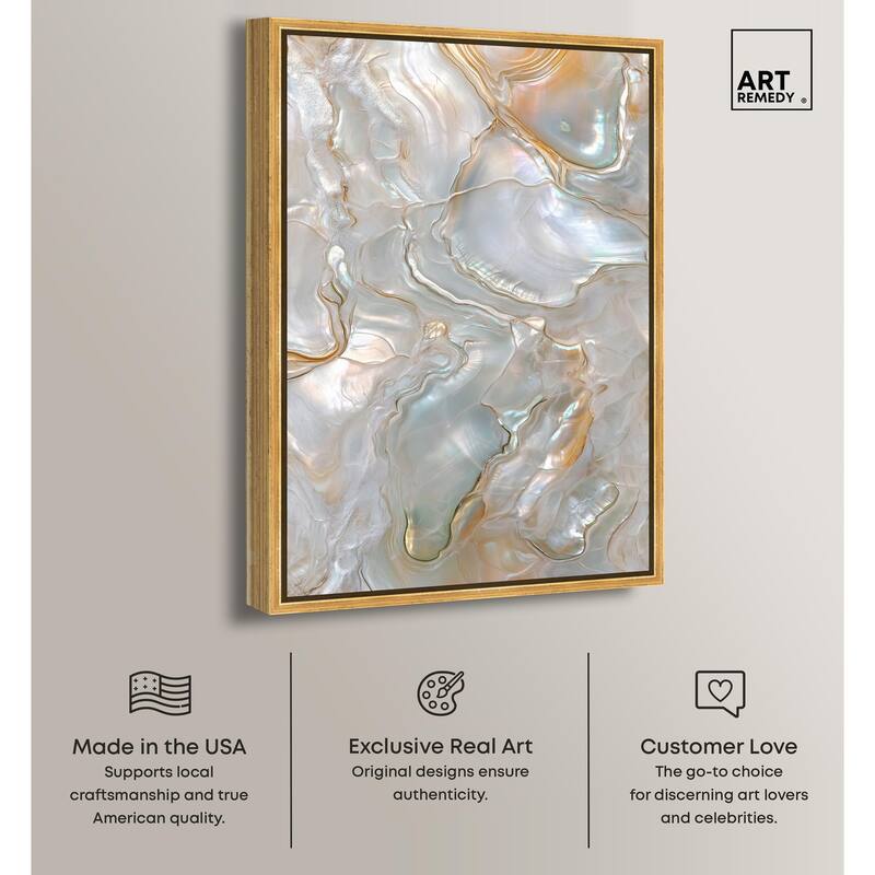 Fluid Preciousness IV Canvas by Art Remedy