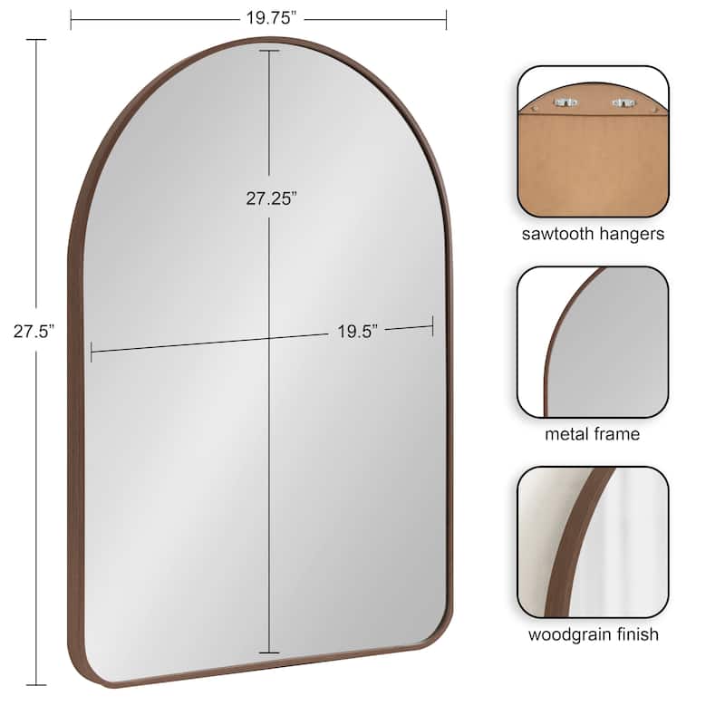 Kate and Laurel Zayda Metal Arch Mirror