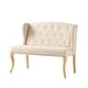 preview thumbnail 3 of 10, Adrianna Contemporary Wingback Loveseat by Christopher Knight Home