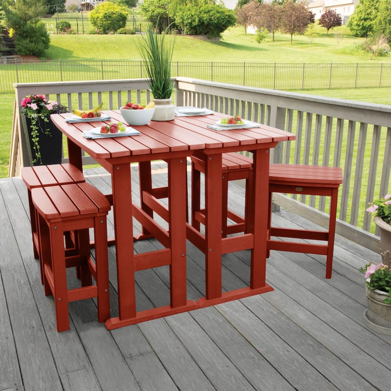 Lehigh 6-Piece Outdoor Balcony Set - Counter-height