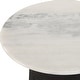 preview thumbnail 3 of 2, Uttermost Total Eclipse Marble Accent Table - 14"W x 24.7"H x 14"D
