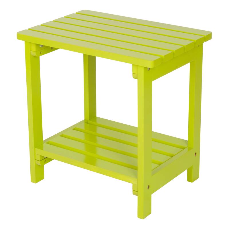 Luca 19.75" Rectangular Outdoor Patio Side Table