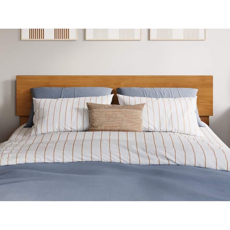 Orlando Full Platform Bed with Footboard and Full Trundle Bed