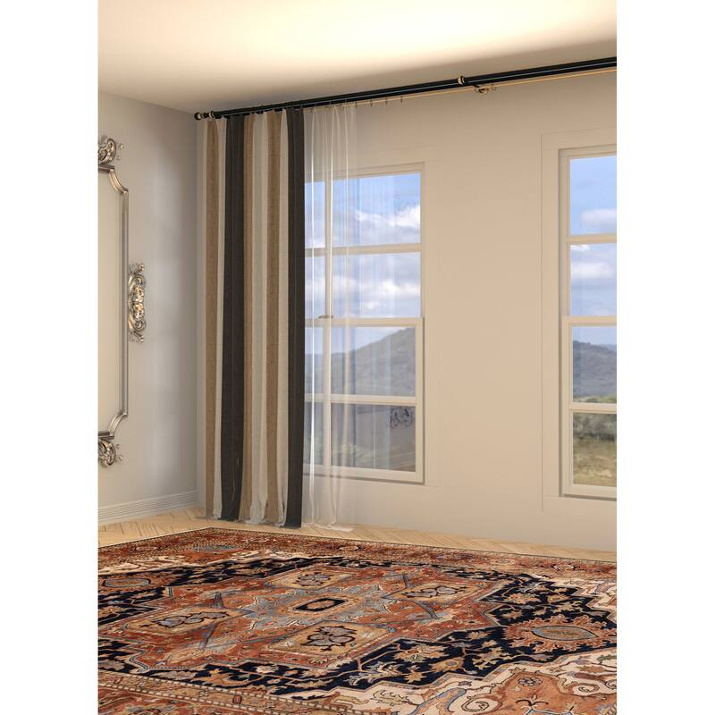 ECARPETGALLERY Hand-knotted Jules Sultane Dark Navy Wool Rug - 9'10 x 13'10