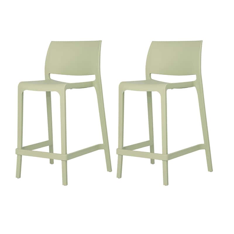 Sensilla Resin Stackable Counterheight Bar Stools, Set of 2 Bed Bath & Beyond 32183988