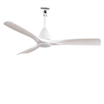 Waterproof Outdoor Ceiling Fan with Light: Plug-in Hanging Fan, Remote App Control, 3CCT, 6-Speed