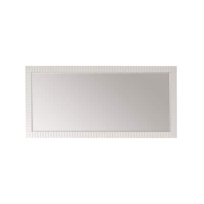 Savona 68" Bathroom/Vanity Wave framed Wall Mirror in White - 68 inches