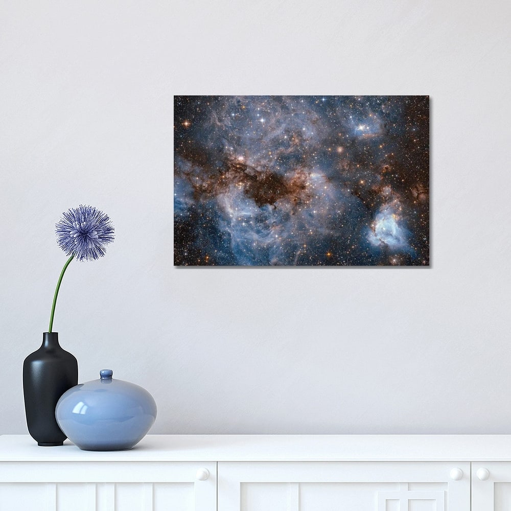 iCanvas "Maelstrom Of Glowing Gas And Dark Dust, Papillon Nebula, N159" by NASA Canvas Print