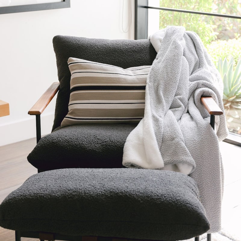 Jennifer Adams Chunky Boucle Throw Blanket