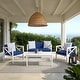 preview thumbnail 3 of 61, SAFAVIEH Outdoor Montez 4-Piece Conversation Patio Set with Accent Pillows
