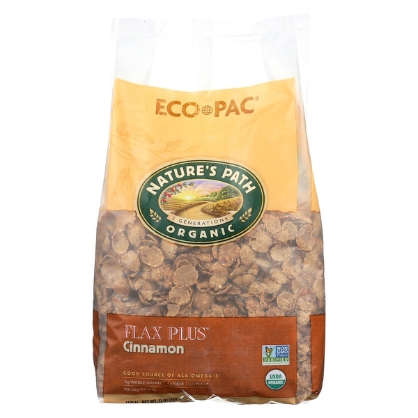 Nature's Path Organic Flax Plus Cereal - Cinnamon - Case of 6 - 32 oz.