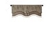 preview thumbnail 35 of 35, Madison Park Aubrey Jacquard Window Rod Pocket Valance with Beads - 50 x 18"