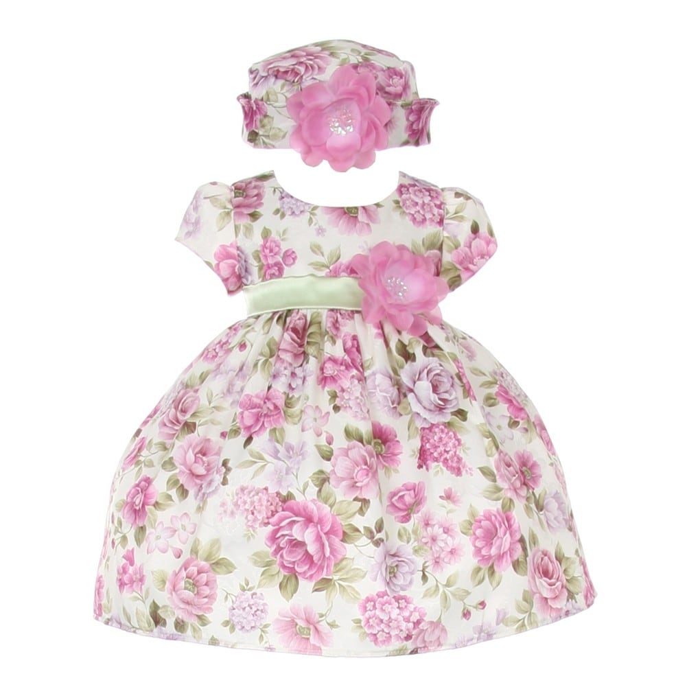 baby easter dress with hat