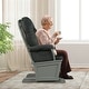 preview thumbnail 9 of 25, Wood Baby Glider and Ottoman Cushion Set with Padded Armrests for Nursing - 29.5" x 26" x 40"