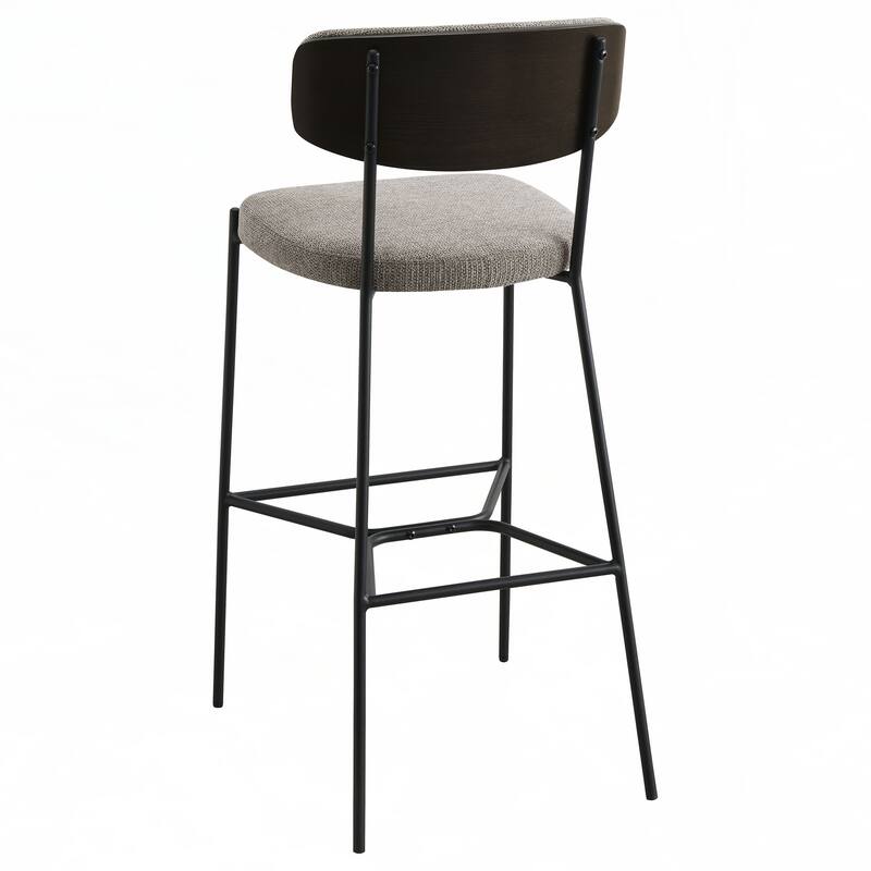 Light Brown Pub Height Bar Stool (Set of 2)