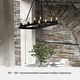 preview thumbnail 1 of 8, Hunter Saddlewood 10-Light Chandelier Ceiling Light - Dining Room, Island - Industrial, Modern Farmhouse, Transitional Natural Iron