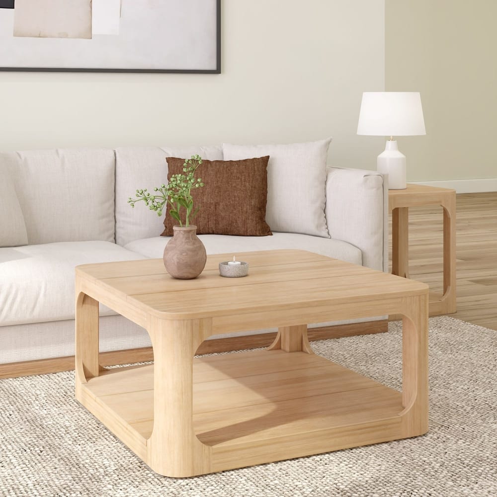 Plank and Beam Forma Real Wood Square Coffee Table - 36"