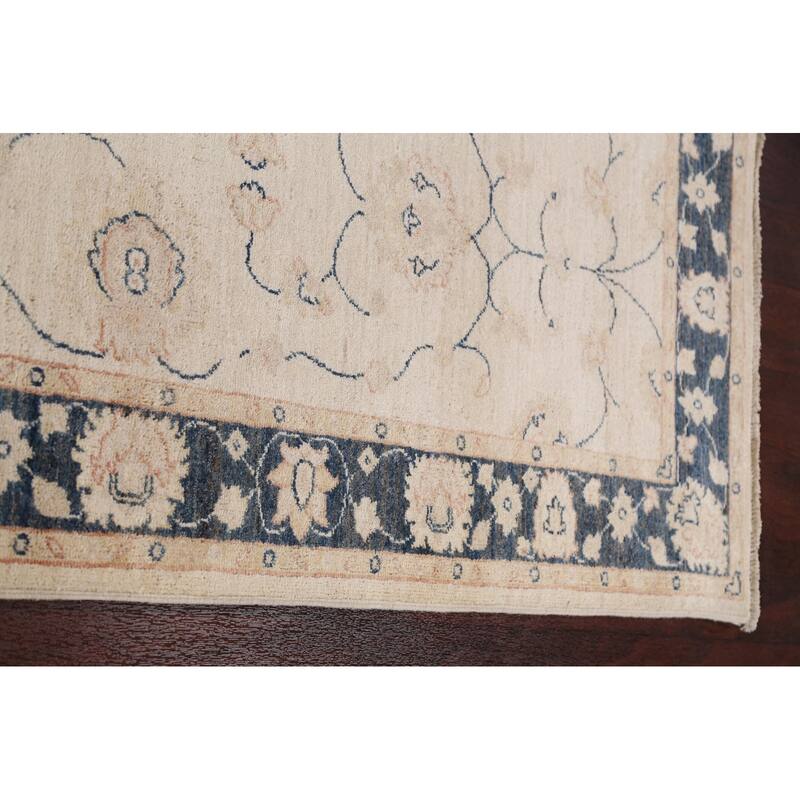 Vegetable Dye Peshawar Chobi Oriental Runner Rug Wool Hand-knotted - 2'8" x 11'6"