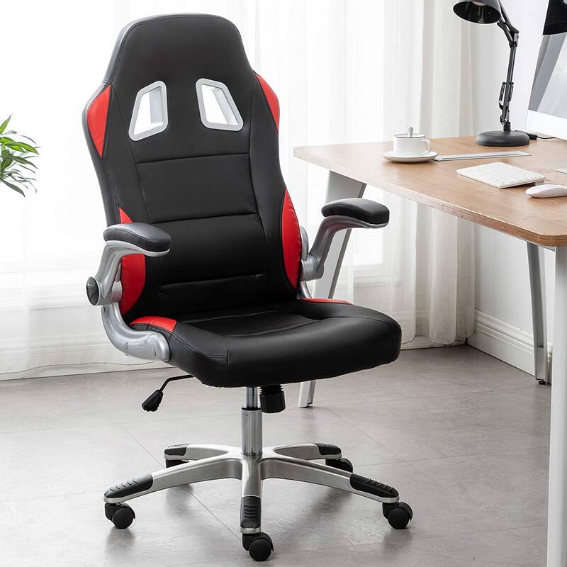 Ergonomic Swivel Computer Adjustable Lumbar Support Tilt Executive Gaming Chair