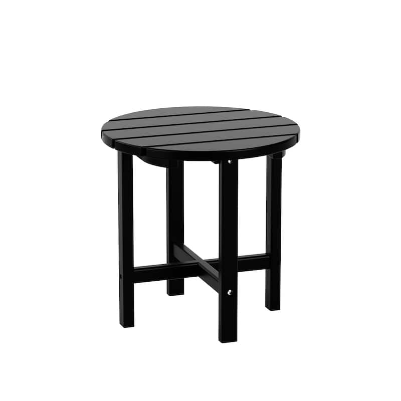 Altura Outdoor Eco-Friendly All Weather Adirondack Chair with Side Table (2-Piece Set)