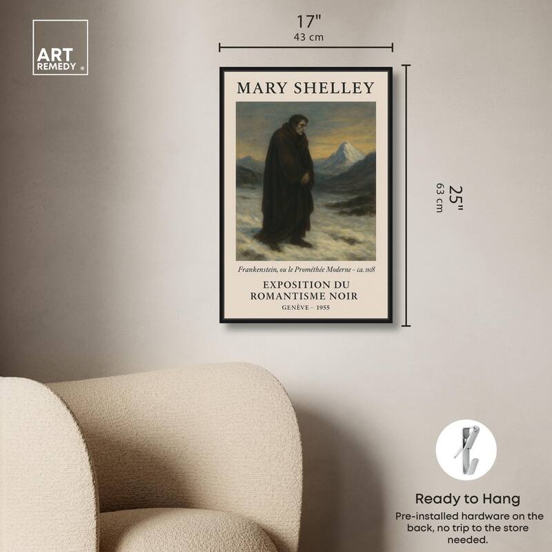 Mary Shelley Canvas by Art Remedy
