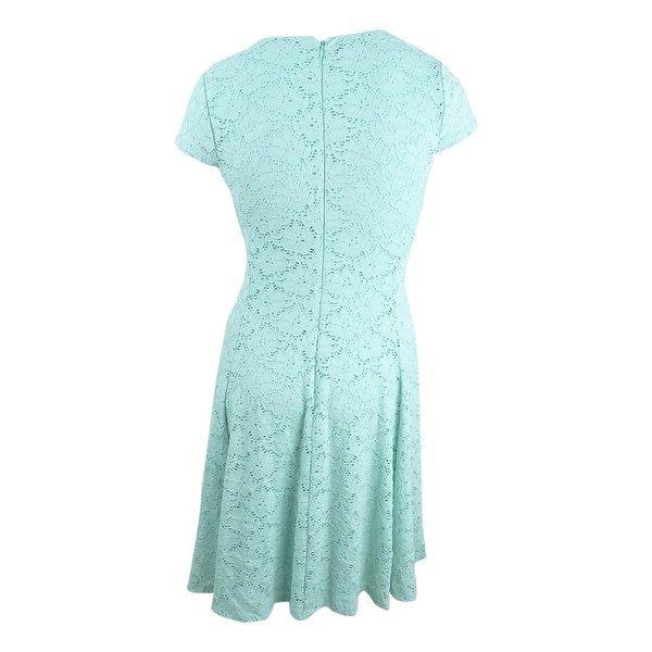 alfani lace fit & flare dress