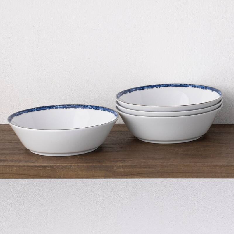 Noritake Rill Set Of 4 Soup Bowls, 7", 20 oz.