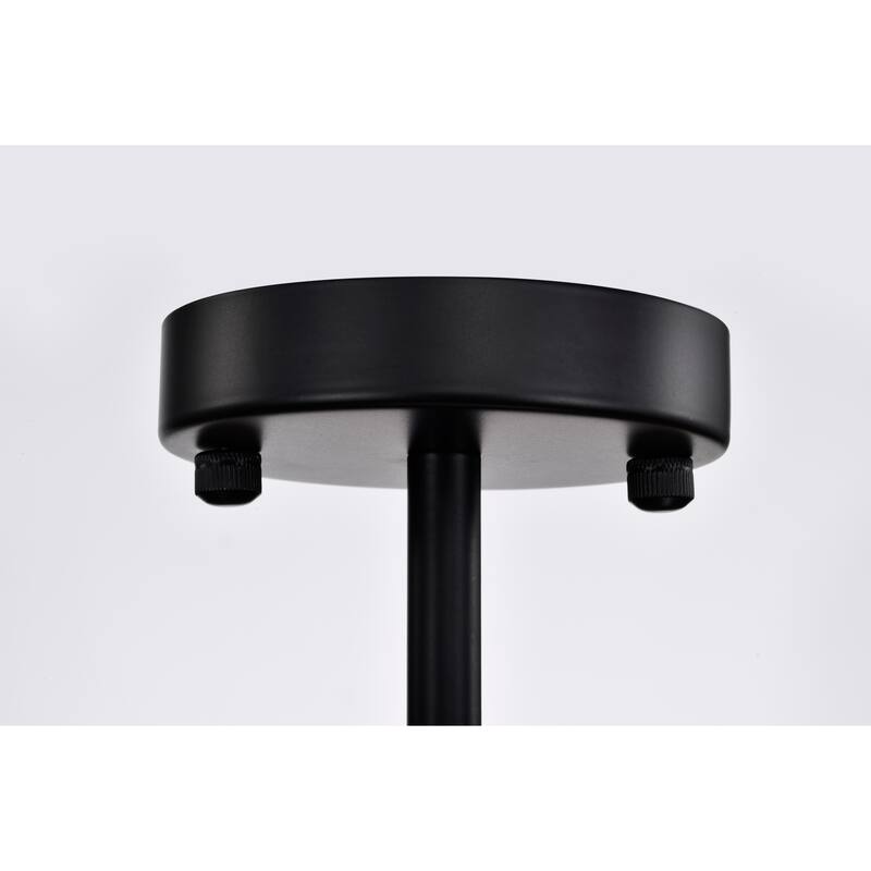 Denica 16 Inch Crystal Shade Semi Flush Mount 3-Light
