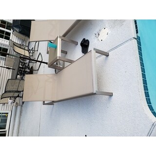 Cape Coral Outdoor Aluminum Adjustable Chaise Lounge (Set of 4) by Christopher Knight Home