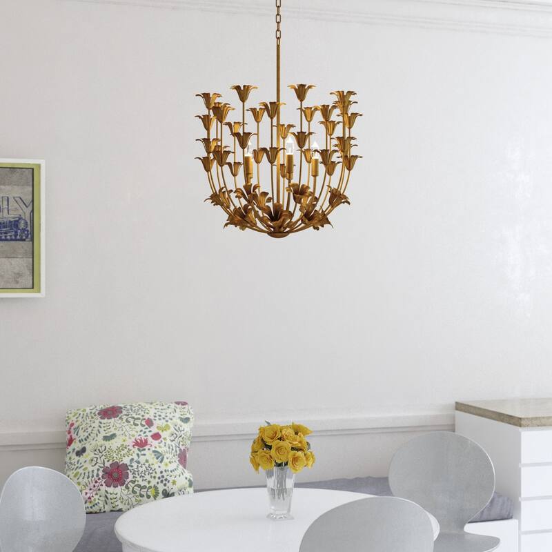 Vaxcel Lighting P0433 Camellia 5 Light 24" Wide Pendant