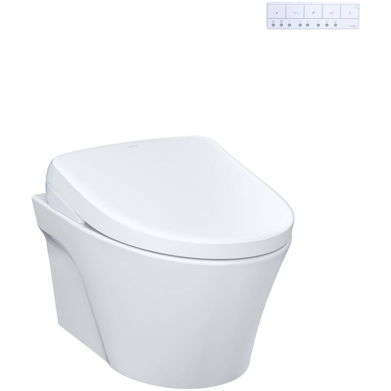 Toto CWT4264726CMFG#MS AP Wall-Hung 0.9 / 1.28 GPF Dual Flush Elongated Chair Height Toilet