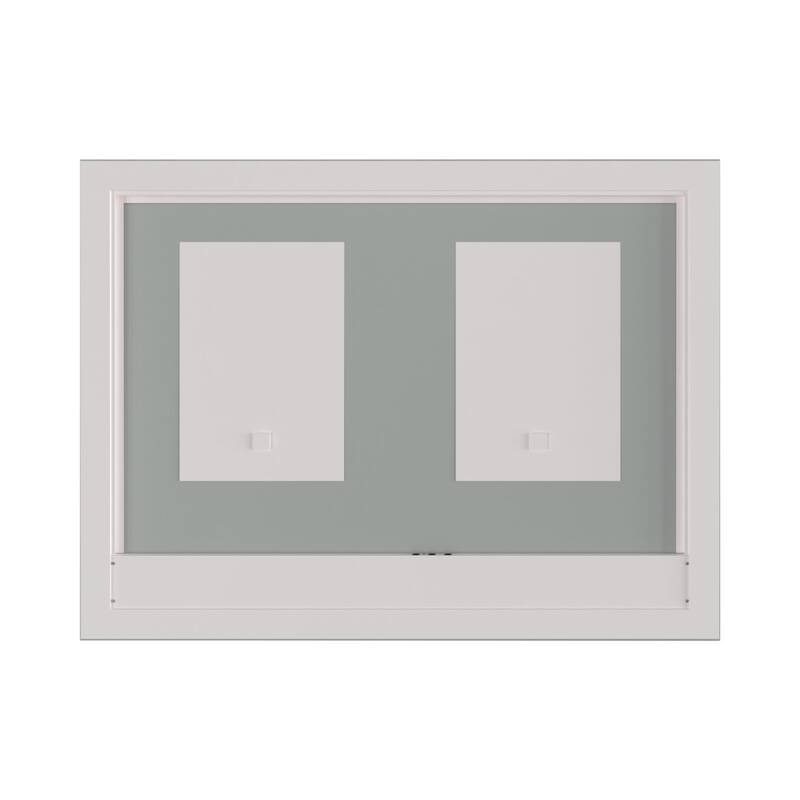 CRAFT + MAIN LED4836-RT 47-1/2" W x 35-3/4" H Modern Rectangular - Mirrored