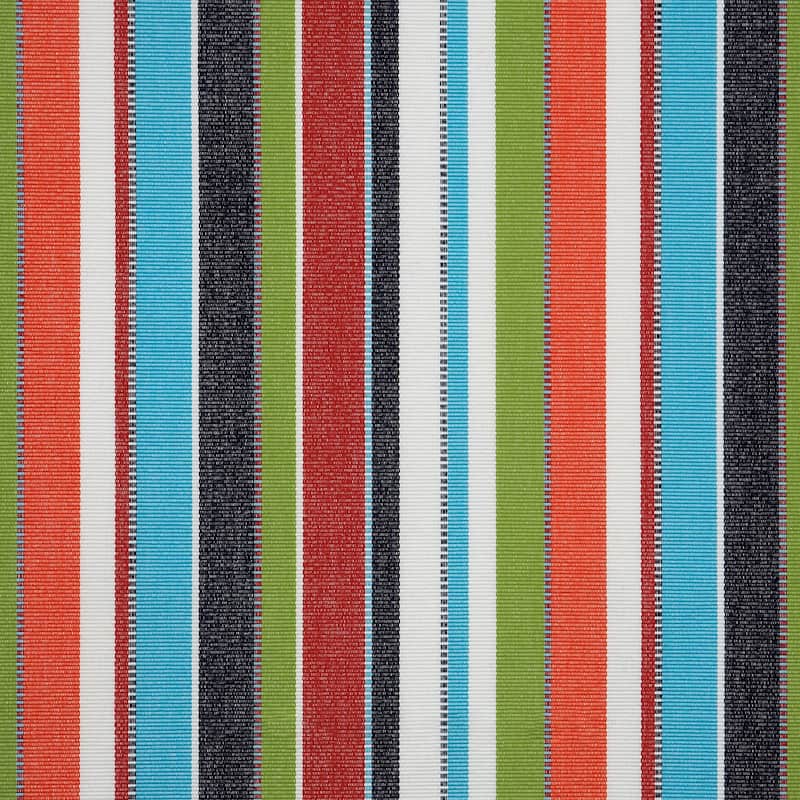 Sunbrella Colorful Stripe Indoor/ Outdoor Corded Bench Cushion