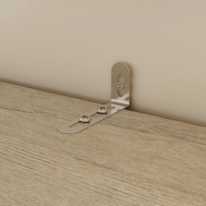 Bookcase Cabinet with Glass Doors and Drawers Multi-Purpose Storage Display Hutch for Living Room or Dining Room