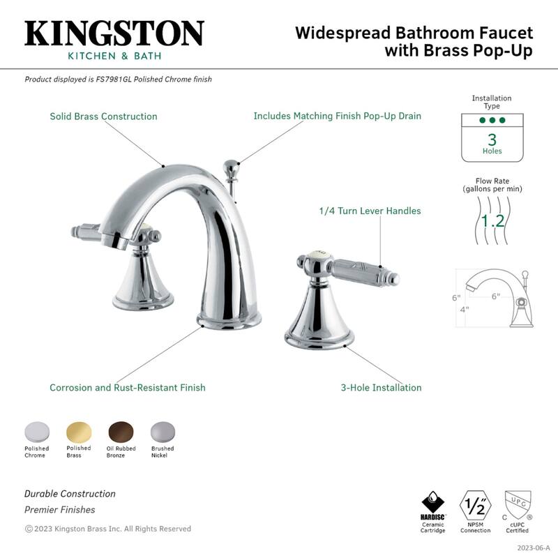 Georgian 8 in. Widespread Bathroom Faucet