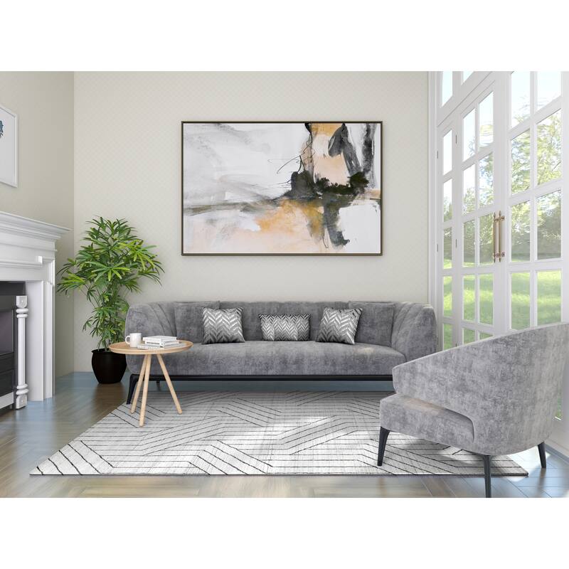 Overton Handmade Modern Contemporary Geometric Area Rug