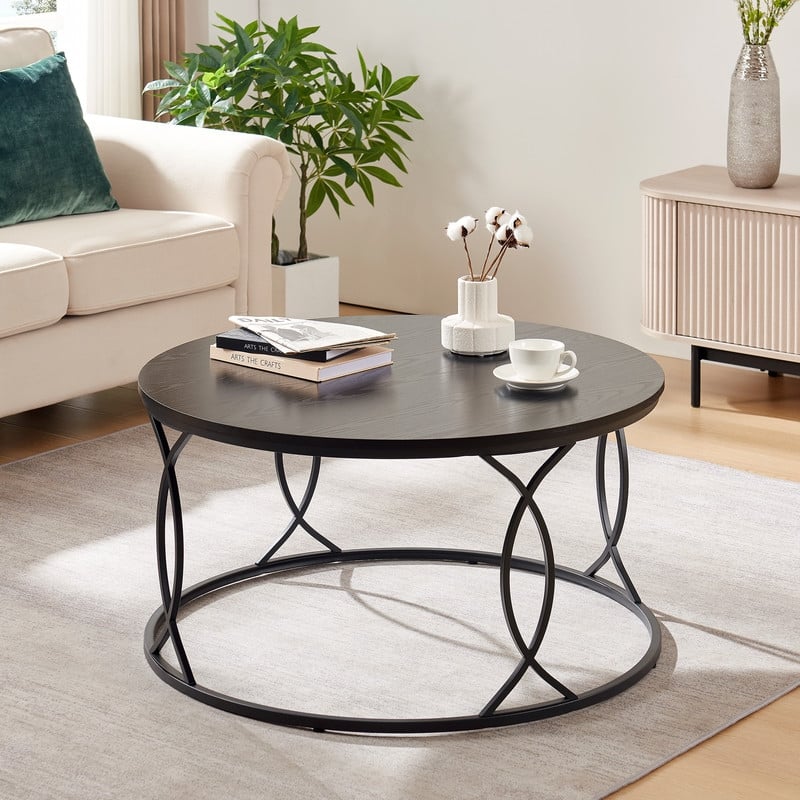 Rosary Blenn Faux Marble Coffee Table