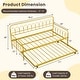 preview thumbnail 5 of 4, Twin Size Metal Daybed w/Trundle Sofa Bed Lockable Wheels