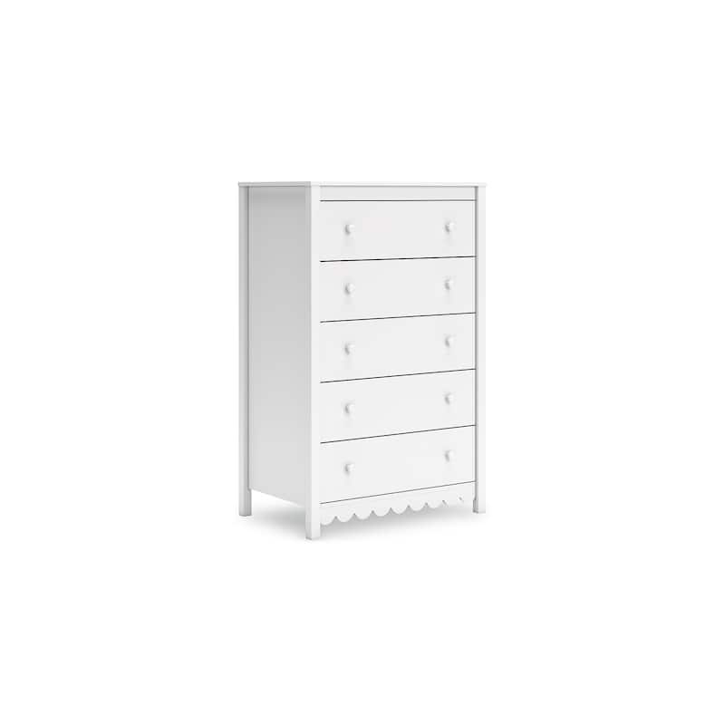 Signature Design by Ashley Hallityn White Chest of Drawers