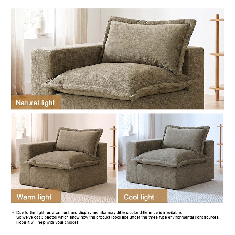 Comfy Cloud Couch Plush Modular Sectional Sofa For Living Room
