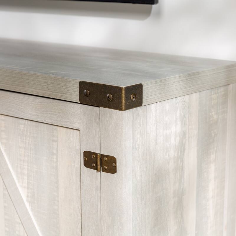 Middlebrook Firebranch 58-inch Barn Door TV Stand