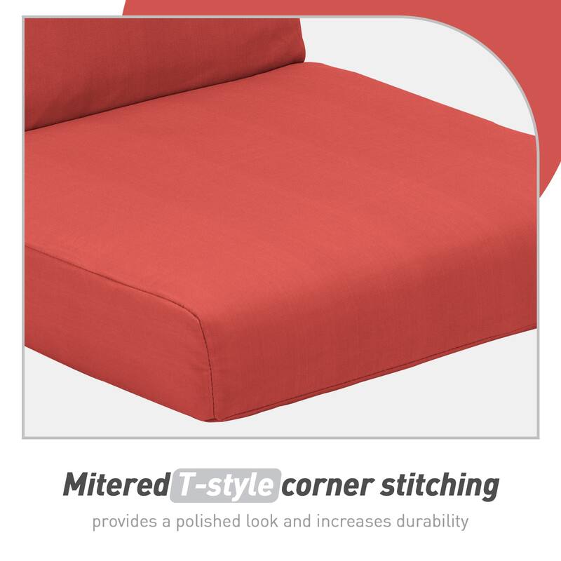 Aoodor Patio High Back Chair Cushions Set of 2