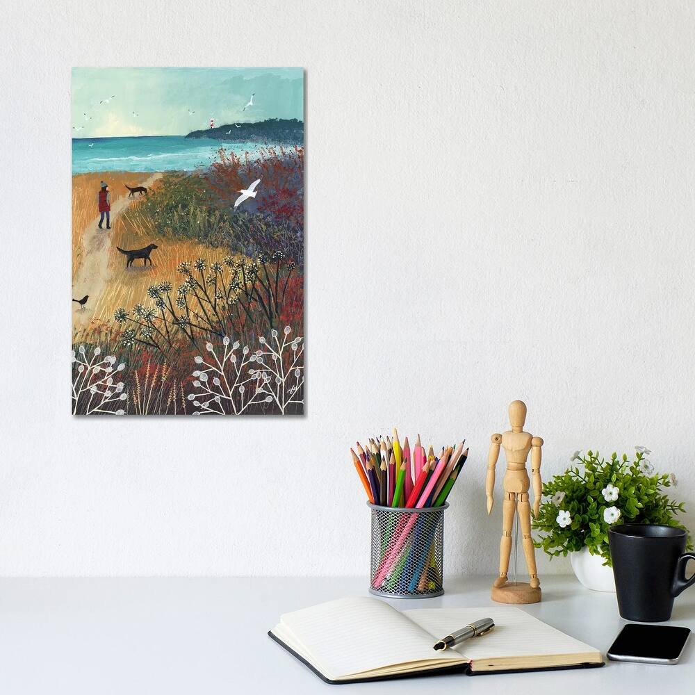 iCanvas "Walk To The Sea" by Jo Grundy Canvas Print