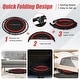 preview thumbnail 5 of 9, Costway 40'' Foldable Trampoline Fitness Rebounder with Resistance - See Details